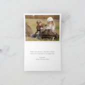 3 モダン PHOTO Christmas Peace on Earth シーズンカード (内部)