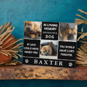 3 モダンInstaフォトコラージュ記念ペット記念品 フォトプラーク (側面)