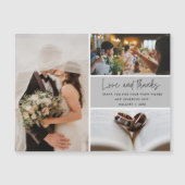3 モダンPhoto Love 感謝していの結婚Thank You (正面)