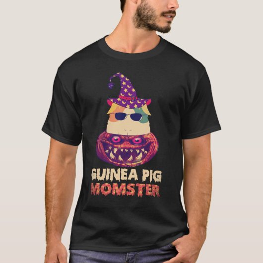 3 モルモット モンスター ハロウィー Tシャツ (正面)