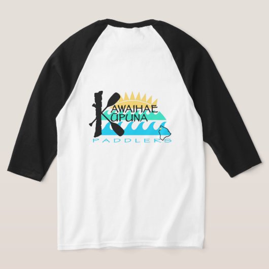 3/ユニセックス4スリーブTシャツ Tシャツ (レイダウン裏面)