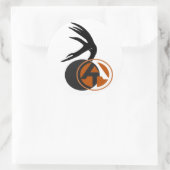 3"ラウンド"About Tine"ロゴデカール ラウンドシール (バッグ)