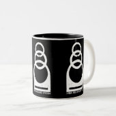 3-リングや輪リリース動揺して方式 ツートーンマグカップ (正面右)