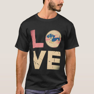 3 レトロ ヴィンテージ ダックスフンド ドッグマム ギフト ダックスフンド Tシャツ