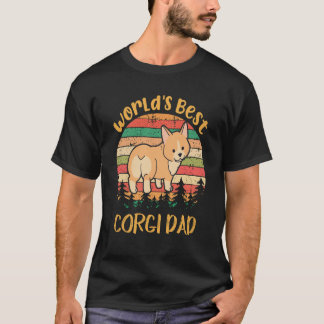 3 世界で一番のコーギーお父さん コーギー Tシャツ