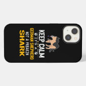 3 保Calm It's A German Shepherd Not A Freakin S iPhoneケース (裏面横)