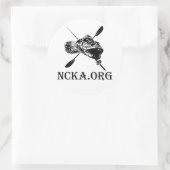 3"円形NCKAのステッカー ラウンドシール (バッグ)