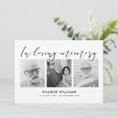 3 – 写真による生活のお祝い/葬儀/死別 サンキューカード (スタンド正面)