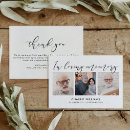3 – 写真による生活のお祝い/葬儀/死別 サンキューカード