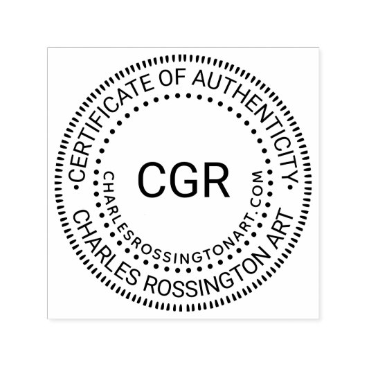 3 初期「真正性証明書」名前 URL セルフインキングスタンプ (デザイン)