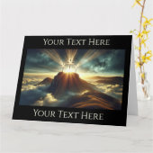 3.天の山に十字架を架ける カード (黄色い花)