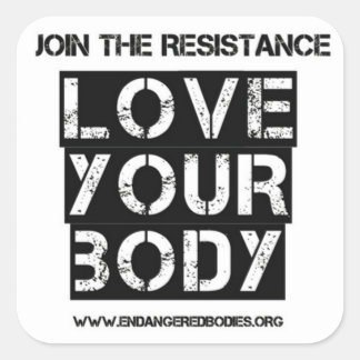 3"愛する体シール スクエアシール