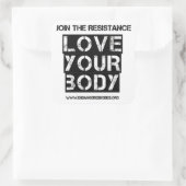 3"愛する体シール スクエアシール (バッグ)