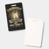 3 日ゲルマン・シェパードがいなくてもおそらく死なない バッジ (表裏)