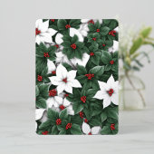 3 枚の写真 植物の優雅さ 魅惑のウィンター ガーデン 箔シーズンカード (立ち正面)