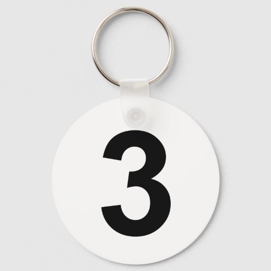 3 – 番号3 キーホルダー (正面)