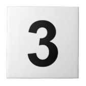 3 – 番号3 タイル (正面)