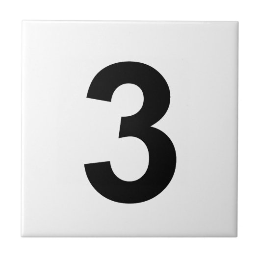 3 – 番号3 タイル (正面)