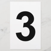3 – 番号3 便箋 (正面)