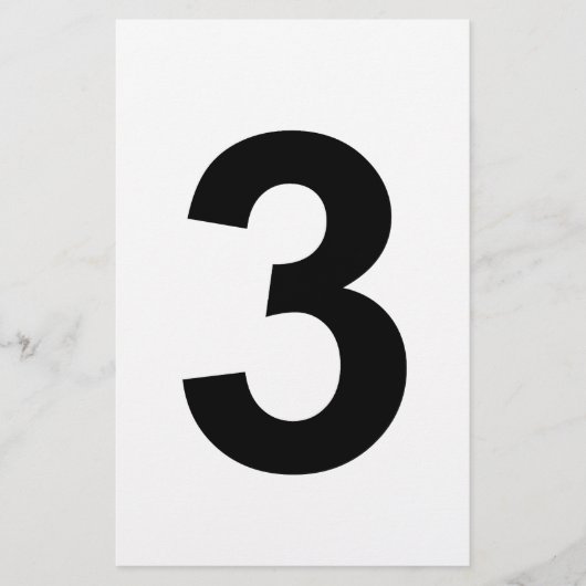 3 – 番号3 便箋 (正面)