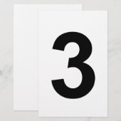 3 – 番号3 便箋 (正面/裏面)