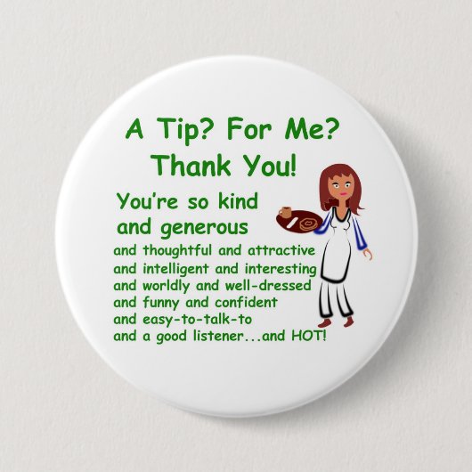 3"私のためのヒントのボタンデザイン 缶バッジ (正面)