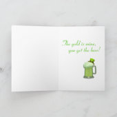 3. 素晴らしいブルドッグのセントパトリックの日カード カード (内部)