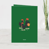 3 羽のフランス人女性 レトロ ミッドセンチュリー カットアウト 2 シーズンカード (裏面)