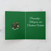 3 羽のフランス人女性 レトロ ミッドセンチュリー カットアウト 2 シーズンカード (内部)