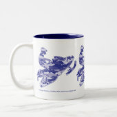 3-迷彩柄 – 青 – そり ツートーンマグカップ (左)