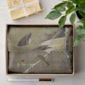 3.雪中鴛鴦図・若冲まんだらんどく雪の中、若冲 薄葉紙 (ギフト)