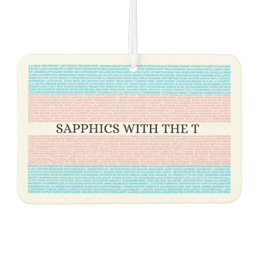 3.0 Tカーエアフレッシュナーでサフィクス カーエアーフレッシュナー (正面)