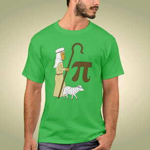 3.14シェパードのパイPiプリン数学おもしろいのジョーク Tシャツ