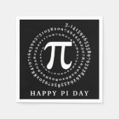 3.14スパイラル番号幸せパイ日黒番 スタンダードカクテルナプキン (正面)