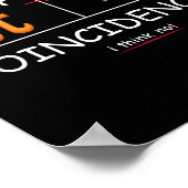 3.14パイの偶然の一致Iパイ考えデイ演算おもしろいではない ポスター (角)