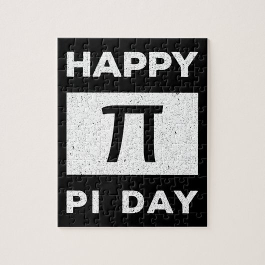 3.14ヴィンテージ動揺してハッピーPi日 ジグソーパズル (縦)