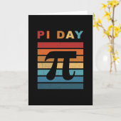 3.14ヴィンテージ動揺してパイ日 カード (黄色い花)