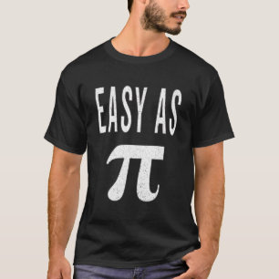 3.14動揺して簡単としてパイPiプン数学おもしろいジョーク Tシャツ