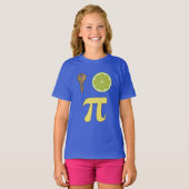 3.14鍵ライムパイPiプおもしろいン数学ジョークTシャツ Tシャツ (正面フル)