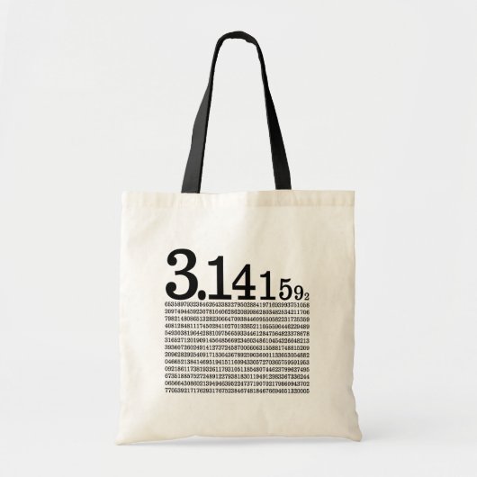 3.1415926 Pi トートバッグ (正面)