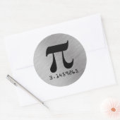 3.1459265 Piの算術定数 ラウンドシール (封筒)