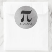 3.1459265 Piの算術定数 ラウンドシール (バッグ)