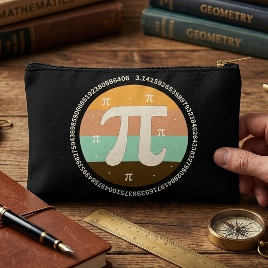 3.14 アメリカ数学の日デザイン - 円周率の日ギフトアイデア アクセサリーポーチ