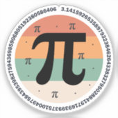3.14 アメリカ数学の日デザイン - 円周率の日ギフト シール (正面)