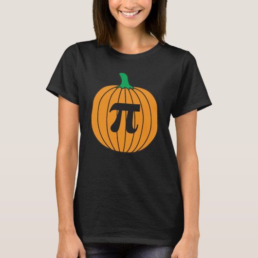 3.14 パンプキンパイ プン 面白い数学ジョーク Tシャツ (正面)
