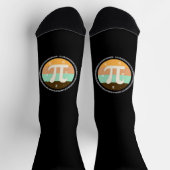3.14 National Pi Day Design  - Pi Day Gift Idea ソックス (上部)