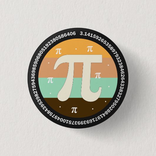 3.14 National Pi Day Design - Pi Day Gift Idea 缶バッジ (正面)