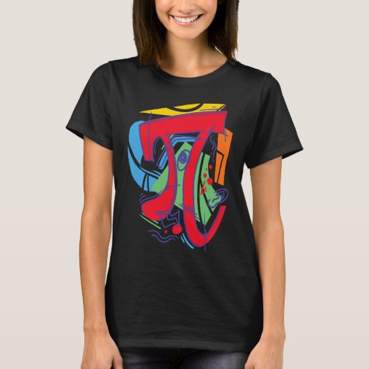 3.14 Pi日の算数デザイン Tシャツ (正面)