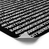 3.14 Pi日Math不合理な数値Pi ポスター (角)