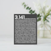 3.14 Pi日Math不合理な数値Pi ポストカード (スタンド正面)